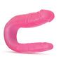 Blush B Yours gros gode de 31,75 cm | Doux double gode | Gode courbé en U rose | Gode réaliste