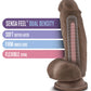 Blush Dildo Grande de 7" | Dildo Grande y Gordo Chocolate | Dildo con Ventosa