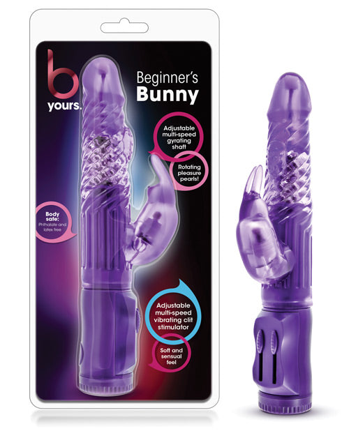 Vibrador de conejo Blush B Yours | Vibrador de punto G para principiantes | Vibrador de clítoris morado | Mejor vibrador para mujeres