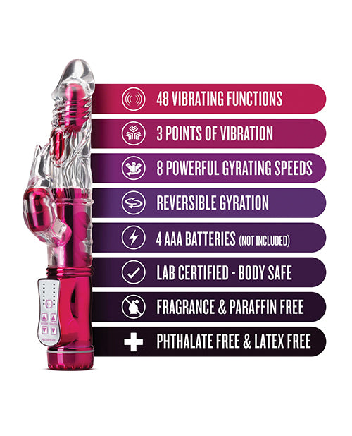 Vibrador de punto G Blush | Vibrador Conejo Travieso Sexy Things | Vibrador de Clítoris Rosa | Mejor Vibrador para Mujeres | 48 Funciones