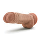 Blush Au Natural 10" gros gode réaliste avec testicules - Moka