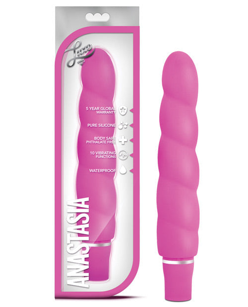 Vibromasseur en silicone Anastasia Blush Luxe - Rose