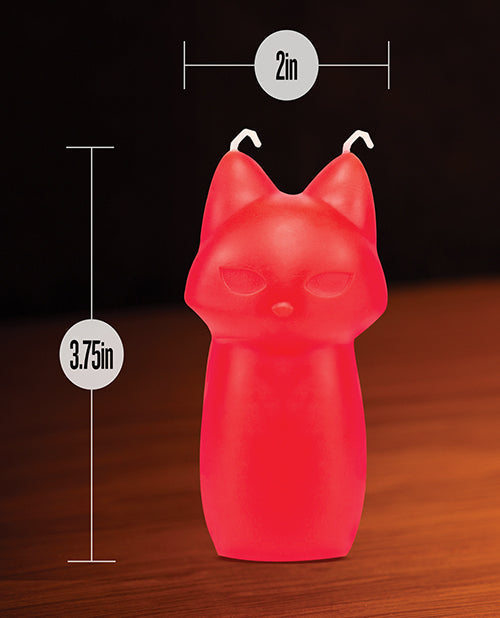 Vela de Goteo Roja Blush Temptasia Zorro