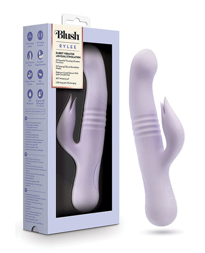 Blush Rylee Vibrador de Empuje | Vibrador Rabbit | Vibrador Punto G Lavanda | Vibrador Clítoris | Mejor Vibrador para Mujeres