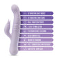 Blush Rylee Vibrador de Empuje | Vibrador Rabbit | Vibrador Punto G Lavanda | Vibrador Clítoris | Mejor Vibrador para Mujeres