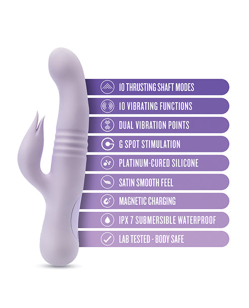 Blush Rylee Vibrador de Empuje | Vibrador Rabbit | Vibrador Punto G Lavanda | Vibrador Clítoris | Mejor Vibrador para Mujeres