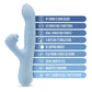 Blush Devin G-Spot Vibrador | Vibrador de clítoris azul | Vibrador Rabbit de 10 funciones | El mejor vibrador para mujeres