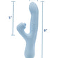 Blush Devin G-Spot Vibrador | Vibrador de clítoris azul | Vibrador Rabbit de 10 funciones | El mejor vibrador para mujeres