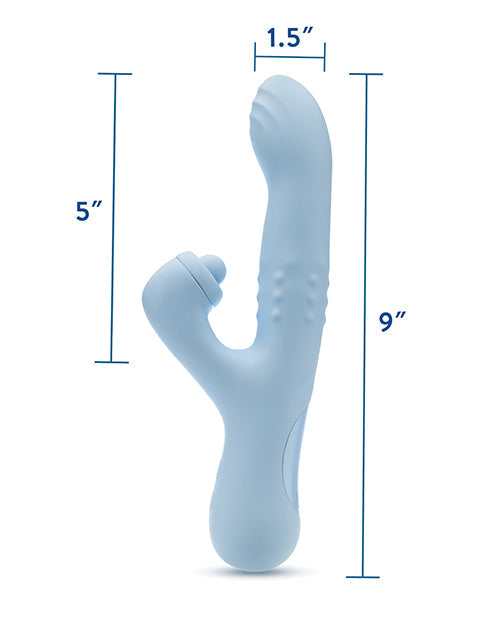 Blush Devin G-Spot Vibrador | Vibrador de clítoris azul | Vibrador Rabbit de 10 funciones | El mejor vibrador para mujeres
