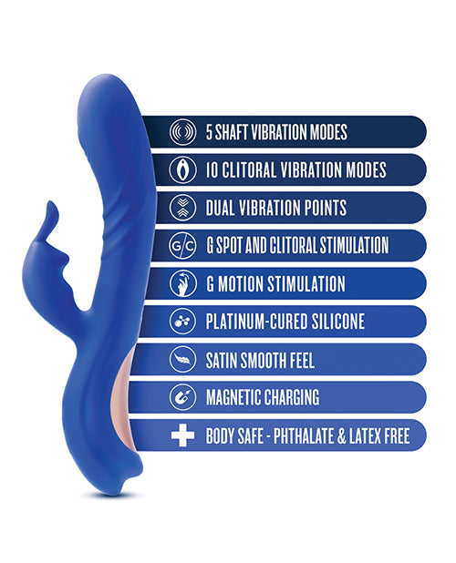 Vibrador de conejo Blush Harper | Vibrador de punto G Midnight | Vibrador de clítoris de 10 modos | El mejor vibrador para mujeres