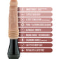 Dildo vibrador giratorio y de empuje Blush Dr. Skin Silicone Dr. Knight - Beige