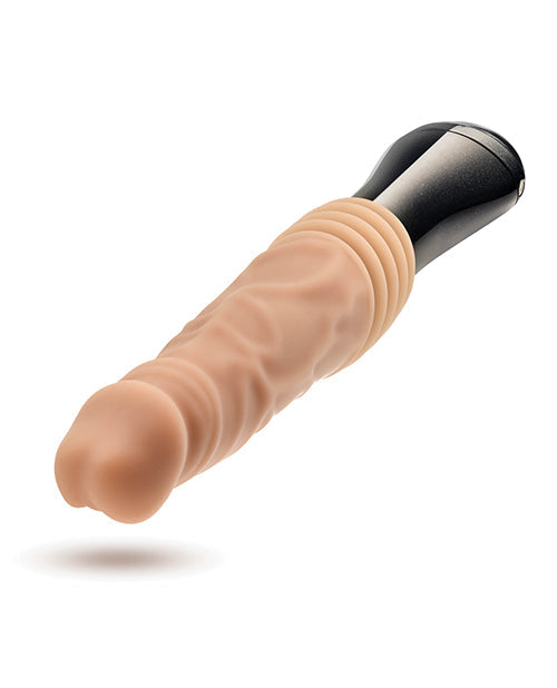 Dildo vibrador giratorio y de empuje Blush Dr. Skin Silicone Dr. Knight - Beige