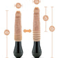 Dildo vibrador giratorio y de empuje Blush Dr. Skin Silicone Dr. Knight - Beige