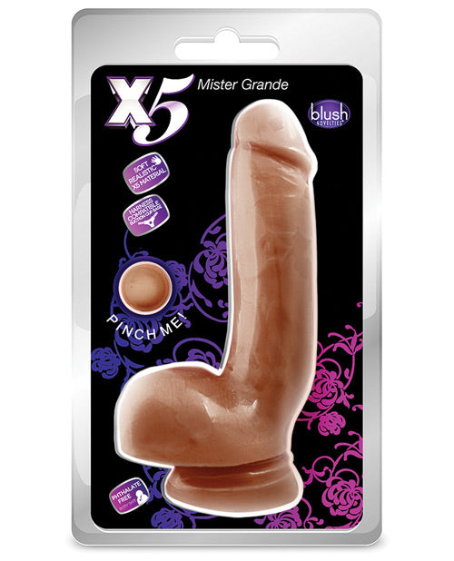 Blush X5 Grand Godemichet | Monsieur Grande Godemichet Latin | Godemichet à Ventouse | Meilleur Godemichet