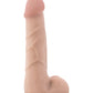 Blush X5 Plus Grand gode 7" | Gode réaliste à colonne flexible | Grand gode sans latex avec testicules