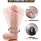Dildo vibrador Blush Dr Skin | Dildo grande de 21,5 cm | Dildo giratorio con ventosa