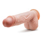 Dildo vibrador Blush Dr Skin | Dildo grande de 21,5 cm | Dildo giratorio con ventosa