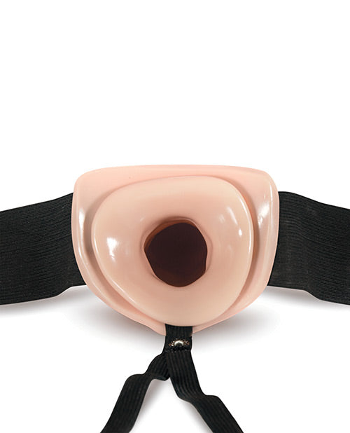 Blush Dr. Skin 7" Hollow Strap On - Vainilla