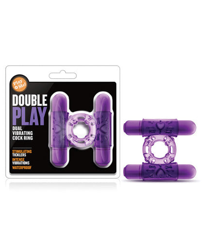 Anillo vibrador doble Blush Play With Me Doble Play - Morado