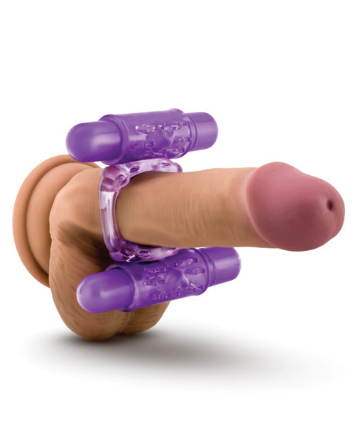 Anillo vibrador doble Blush Play With Me Doble Play - Morado