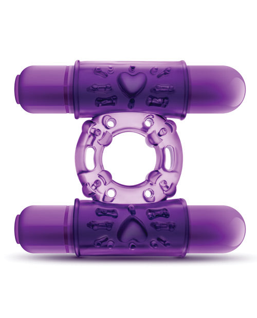 Anillo vibrador doble Blush Play With Me Doble Play - Morado