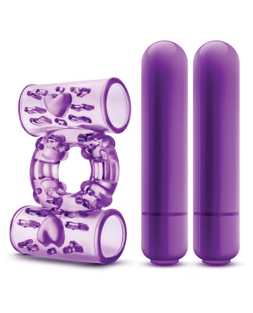 Anillo vibrador doble Blush Play With Me Doble Play - Morado