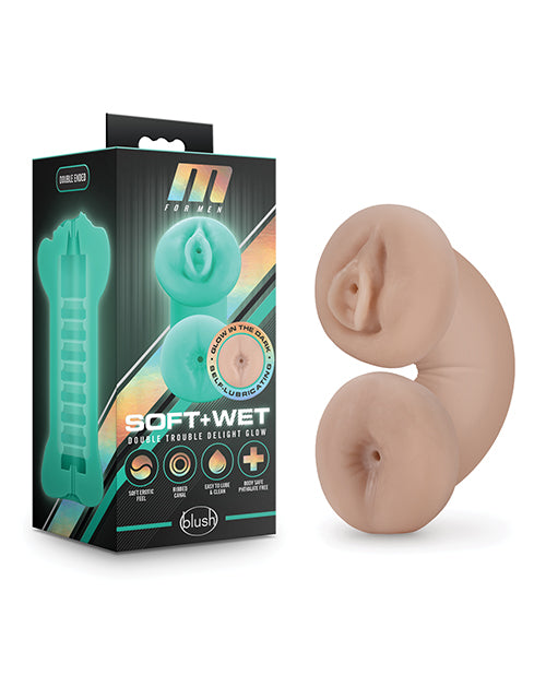 M Para Hombres Suave y Húmedo Doble Stroker - Marfil
