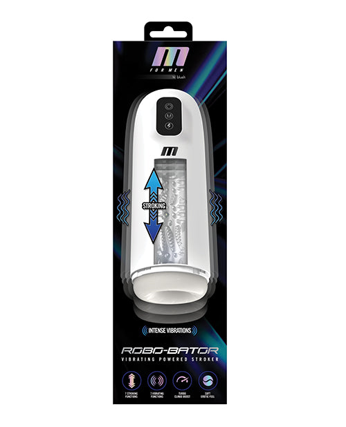 Blush M for Men Robo Bator Masajeador Vibrador Eléctrico - Blanco