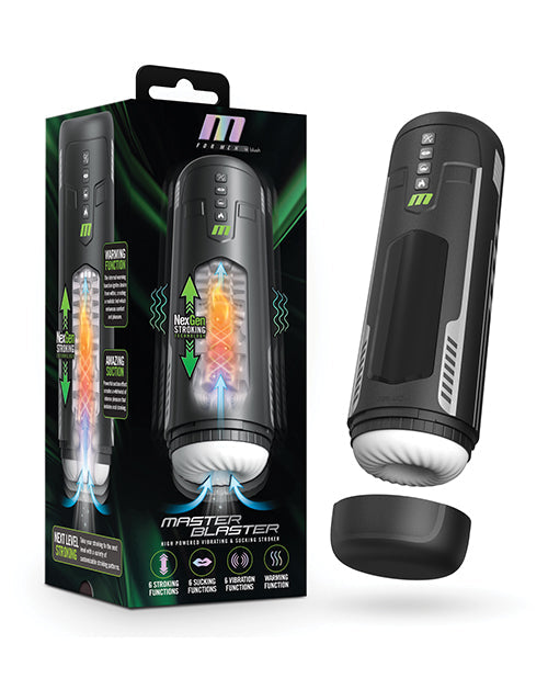 M for Men Master Blaster - Masturbador Masculino Automático Negro