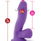 Grand gode Ruse Blush | Grand gode violet juteux | Gode à ventouse | Meilleur gode