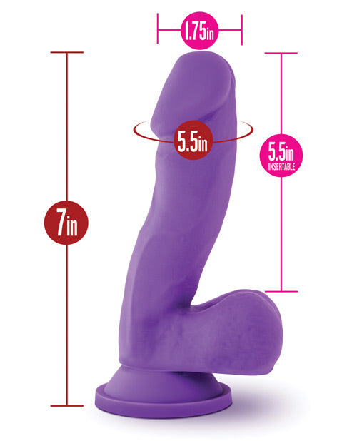 Grand gode Ruse Blush | Grand gode violet juteux | Gode à ventouse | Meilleur gode