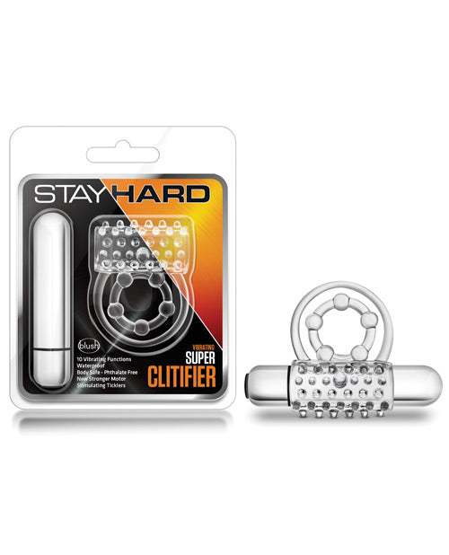 Anneau pénien Blush Stay Hard Super Clitifier - Transparent
