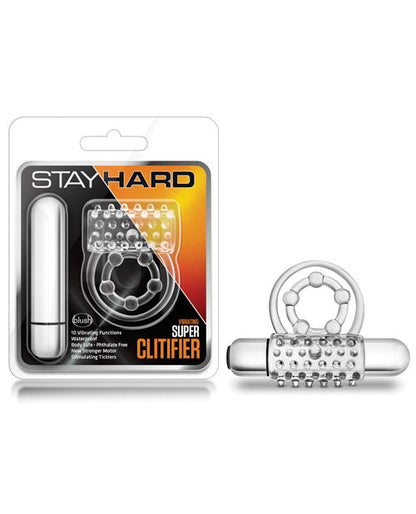 Anneau pénien Blush Stay Hard Super Clitifier - Transparent