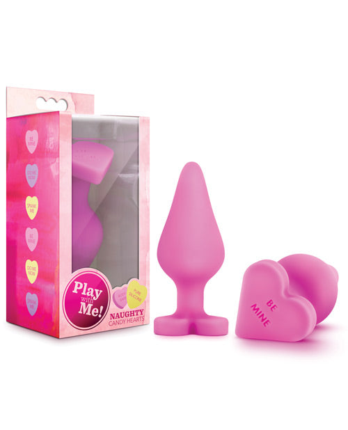 Blush Play With Me Naughty Candy Heart Be Mine Plug – Rose