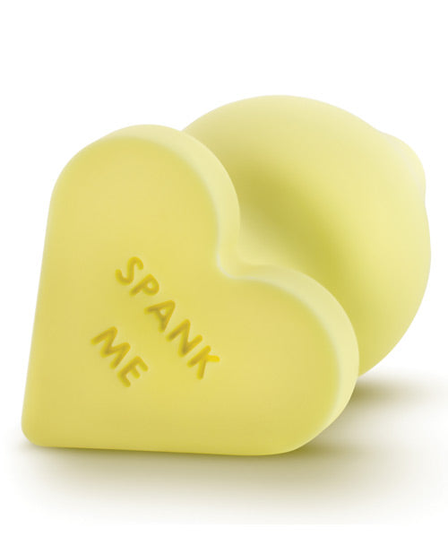 Blush Play With Me Naughty Candy Heart Spank Me Plug – Jaune