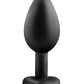 Plug Annal Blush Temptasia avec strass et gemme - Petit - Noir