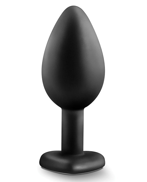 Plug Annal Blush Temptasia avec strass et gemme - Petit - Noir