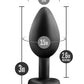 Plug Annal Blush Temptasia avec strass et gemme - Petit - Noir