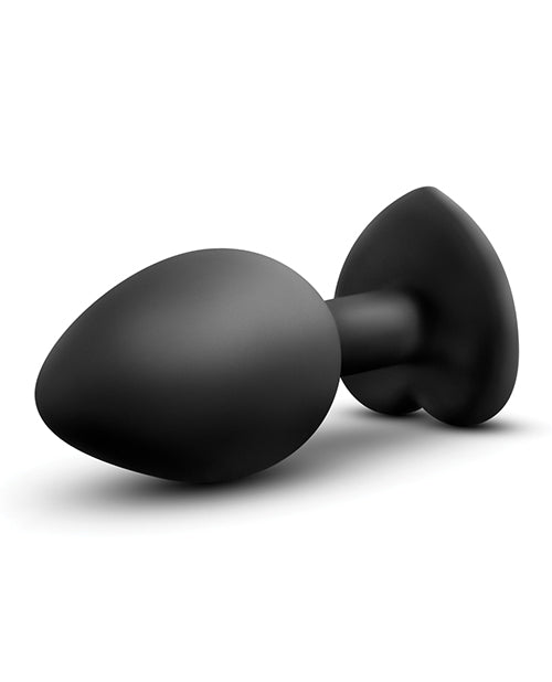Plug Annal Blush Temptasia avec strass et gemme - Petit - Noir