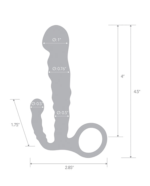 Blue Line C & B Masseur de Prostate Débutant 11,4 cm - Jelly Bleu