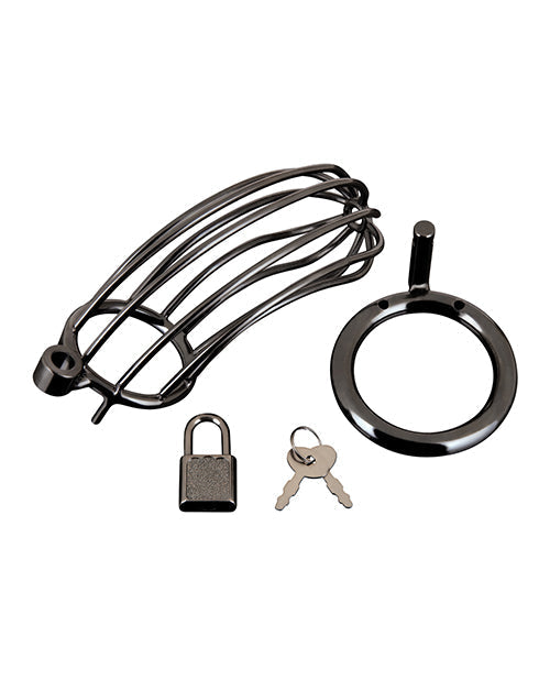 Cage de chasteté Blue Line pour pénis – Noir