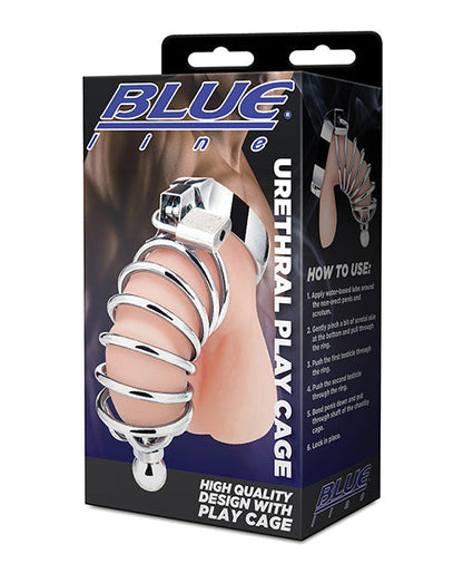 Jaula Azul Línea de Juego Uretral - Plata