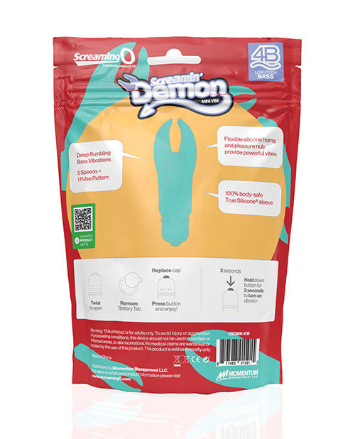 Vibromasseur de doigt Screaming O 4B Demon Mini - Kiwi