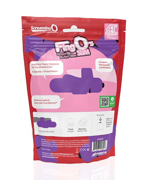 Screaming O 4T FingO Slim - Raisin