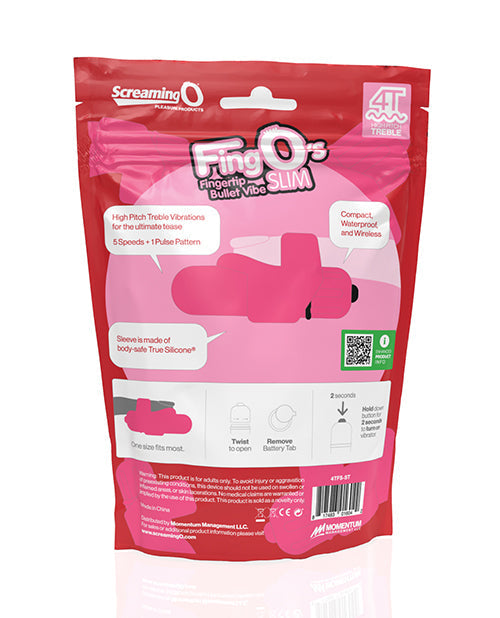 Screaming O 4T FingO Slim - Fraise