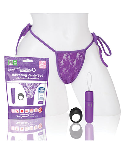 Screaming O My Secret 4T Panty Vibe télécommandé - Raisin