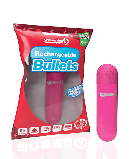 Balles Rechargeables Screaming O - Rose