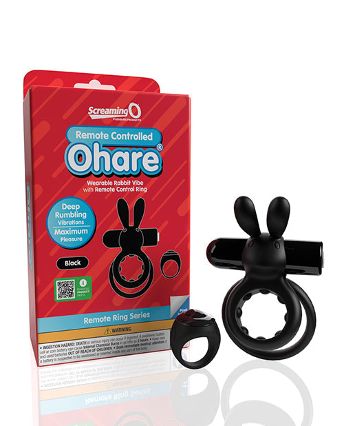Bague vibrante télécommandée Screaming O Ohare - Noire