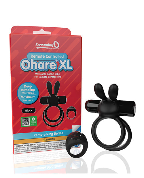 Screaming O Bague vibrante télécommandée Ohare - XL noire