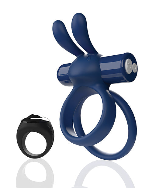 Bague vibrante télécommandée Screaming O Ohare - XL Bleue